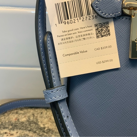 🔥NWT Kate Spade🔥crossbody Sadie in fresh blue spring color. Saffiano leather. - Picture 13 of 13
